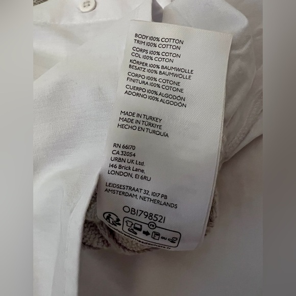 Anthropologie Maeve Layered Cable Sweater With Collar Sz XS - Picture 7 of 11